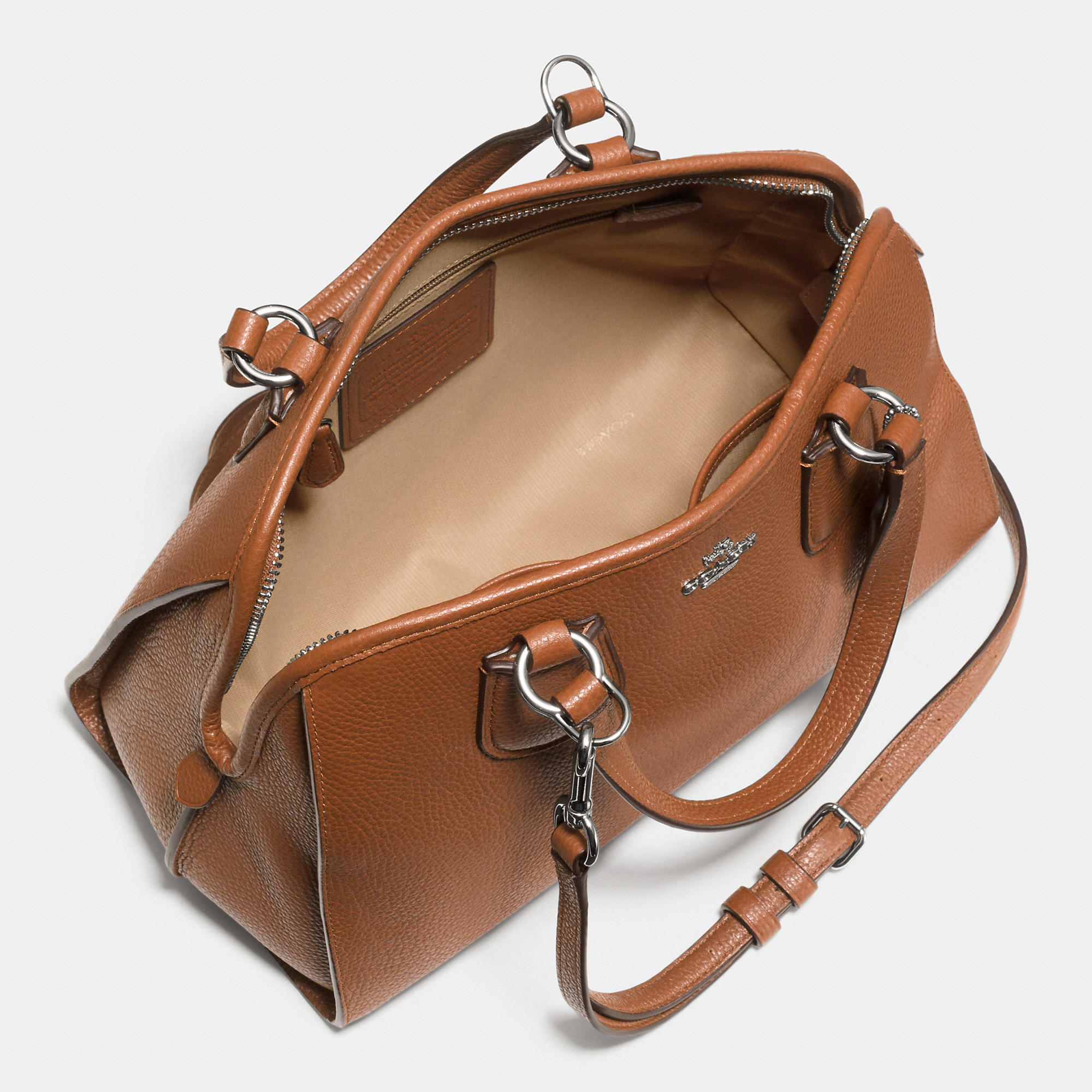 Genuine Leather Coach Nolita Satchel In Pebble Leather | Women